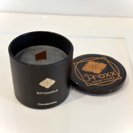 ZEN – CHARCOAL  Aroma Soy Wax Candle  / Luxe Relaxing meditation /Handmade From New York [ Mss J Foxx]