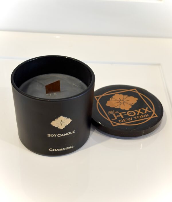 ZEN – CHARCOAL  Aroma Soy Wax Candle  / Luxe Relaxing meditation /Handmade From New York [ Mss J Foxx]