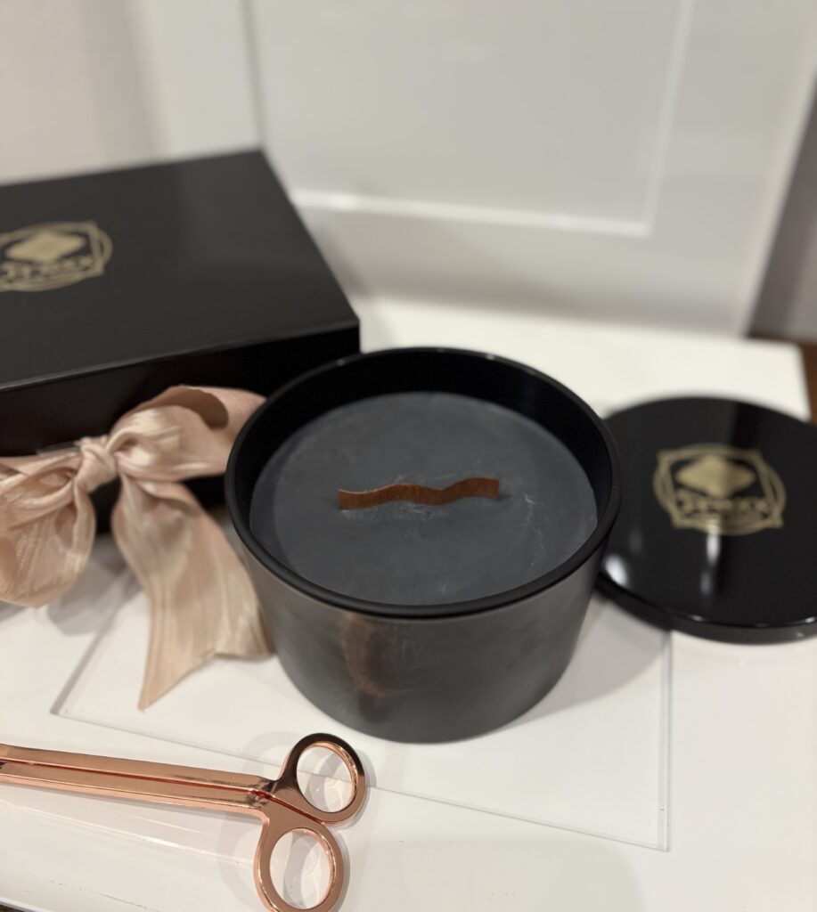 The Art of the Unwind: ZEN – CHARCOAL    Soy Candle 24ozJar Luxe Gift Set
