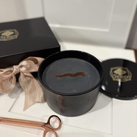 The Art of the Unwind: ZEN – CHARCOAL    Soy Candle 24ozJar Luxe Gift Set
