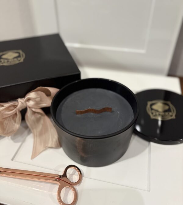The Art of the Unwind: ZEN – CHARCOAL    Soy Candle 24ozJar Luxe Gift Set