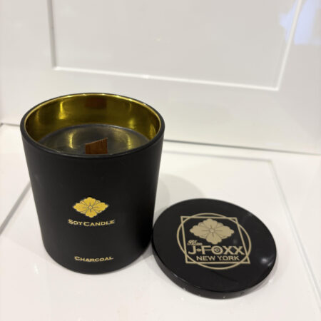 ZEN – CHARCOAL Aroma Soy Wax Candle 9oz  / Luxe Relaxing meditation /Handmade From New York [ Mss J Foxx]