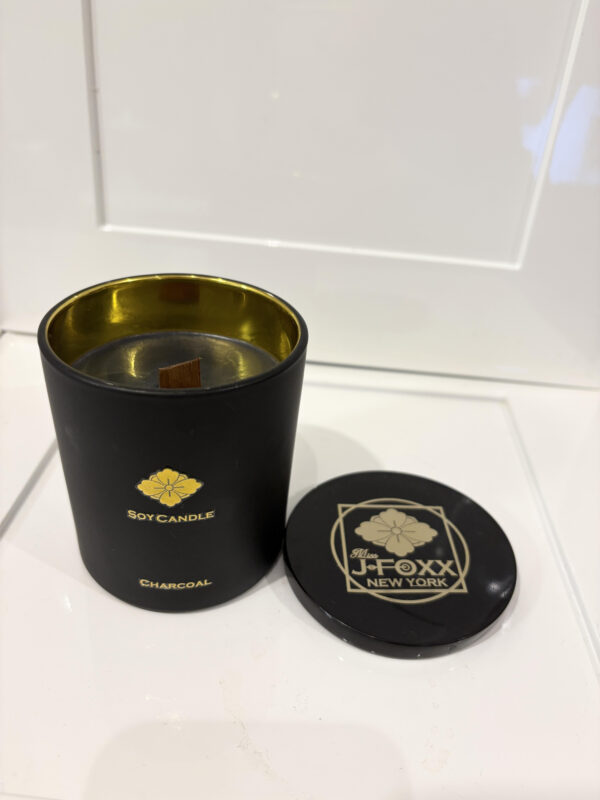 ZEN – CHARCOAL Aroma Soy Wax Candle 9oz  / Luxe Relaxing meditation /Handmade From New York [ Mss J Foxx]
